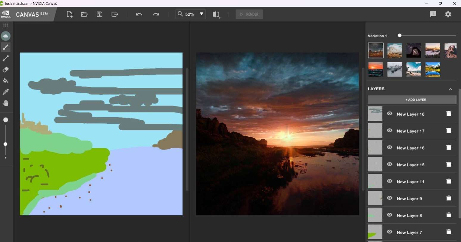 PICO用户分享：用NVIDIA Canvas AI绘画制作VR全景图  第6张