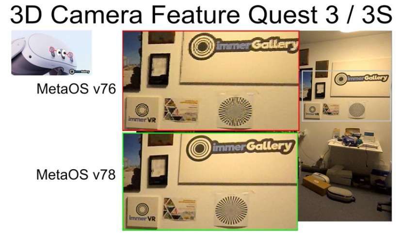 Quest v78版本已大幅提升透视摄像头的成像画质