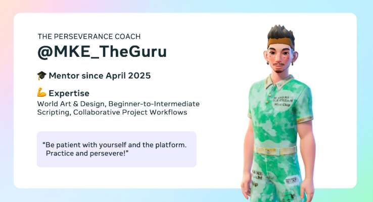 Meta公布Horizon创作者与开发者计划导师团队及课程安排  第3张