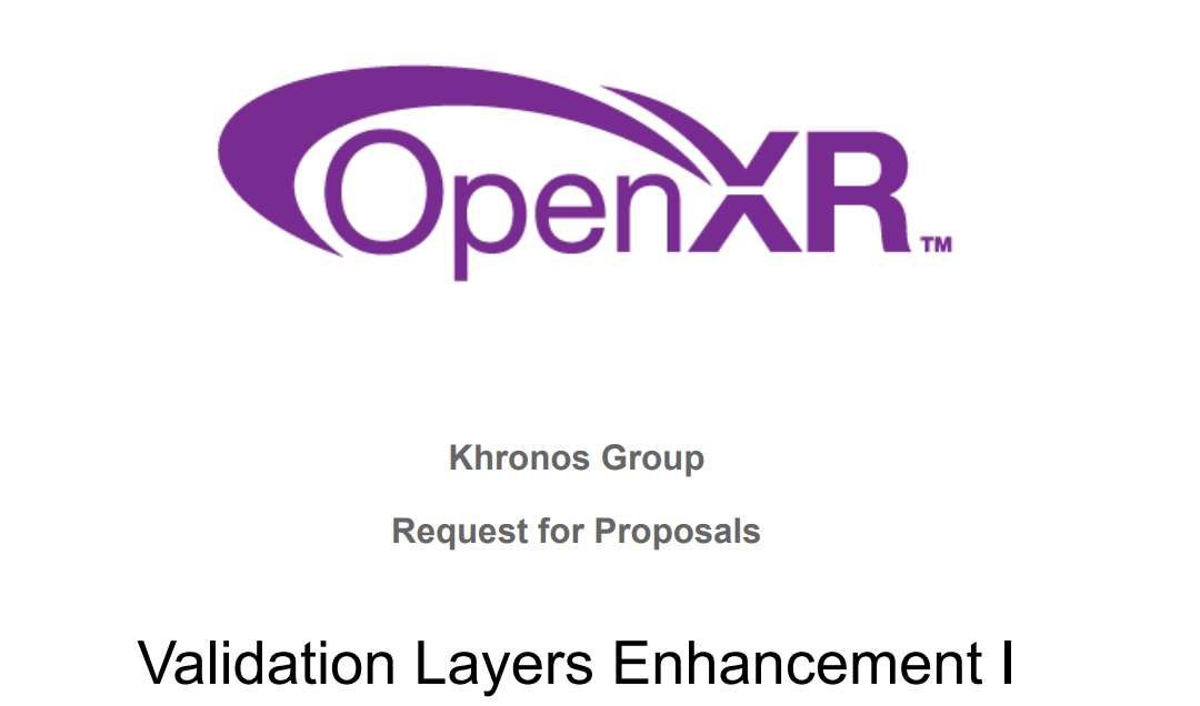 Khronos招标1万美元招标OpenXR验证层功能