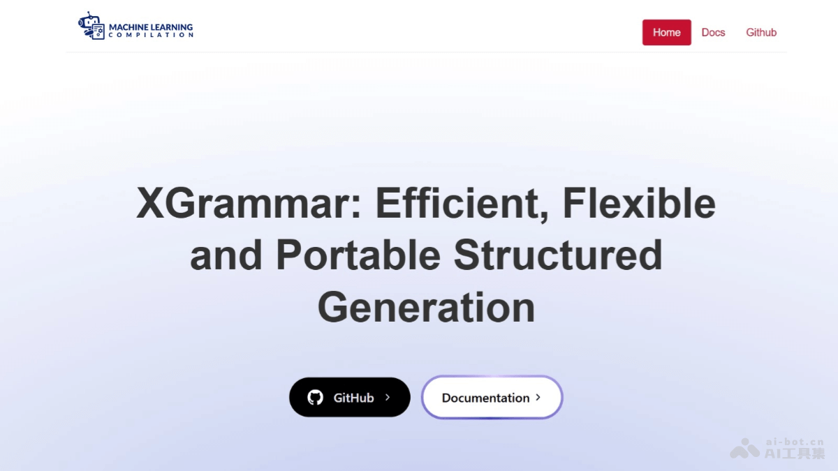 XGrammar  陈天奇团队推出的LLM结构化生成引擎