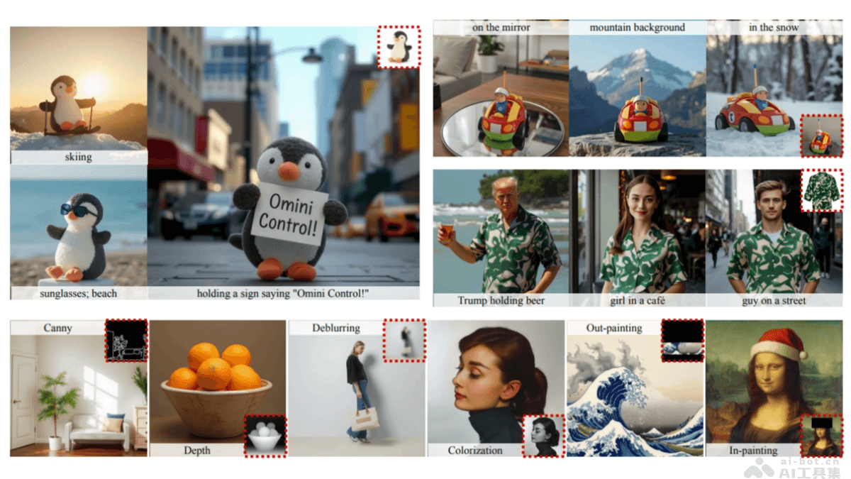 OminiControl  AI图像生成框架，实现图像主题控制和空间精确控制