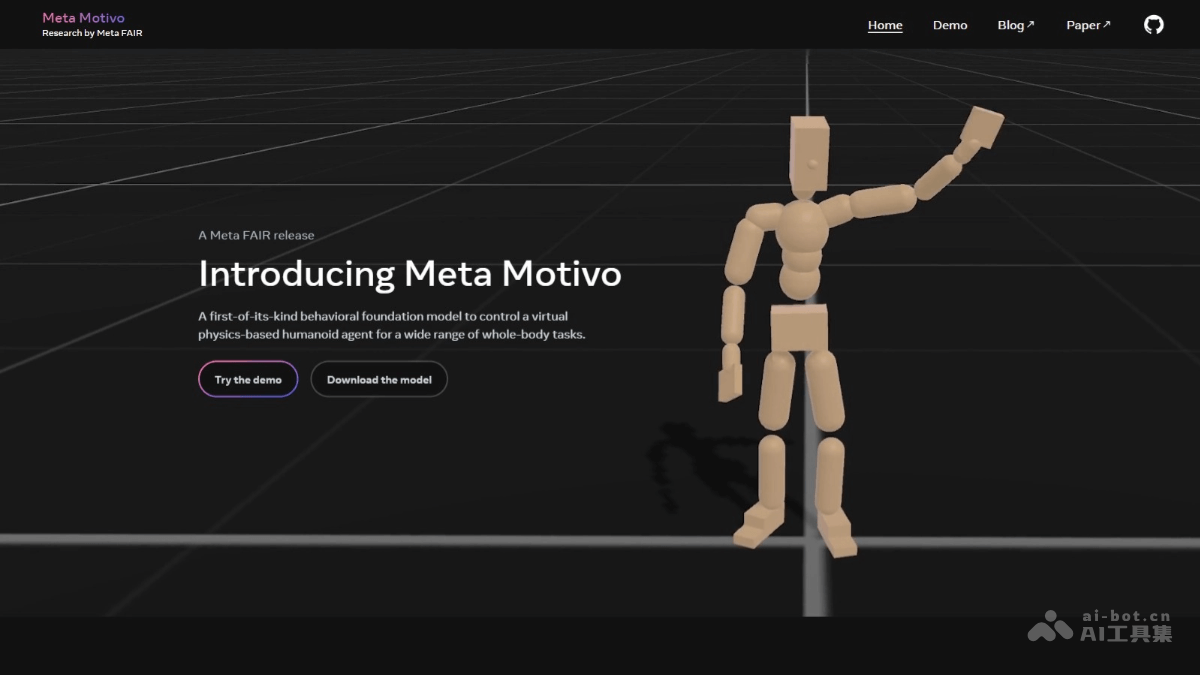 Meta Motivo  Meta 推出控制数字智能体动作的人工智能模型